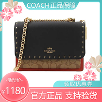 COACH COACH womens bag ladies organ bag rivet Klar chain bag shoulder shoulder bag 91019 90400