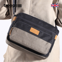 Troop mens bag casual shoulder bag mens fashion simple business mens messenger mens backpack canvas bag horizontal