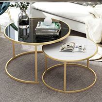 Nordic tea table minimalist modern small family style living room sofa small round table combined home iron art balcony edge a few