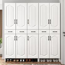 Anti-dust shoe cabinet starter home 2021 New minimalist modern door hall cabinet door Large-capacity shoe rack mesh red