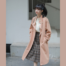 Town Shanshan autumn invitation letter temperament long windbreaker coat female spring and autumn fashion wild 2021 New