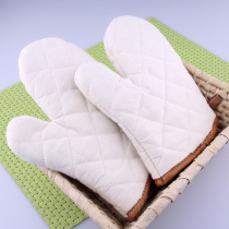 Thickened pure cotton microwave oven gloves resistant to high temperature and heat insulation large and medium size oven bake and burn-proof gloves 2 only fit