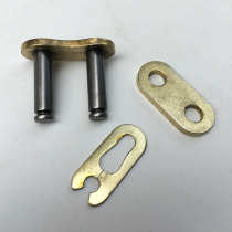 Motorcycle chain joint snap 428H thickened gold plated copper carburizing chain full buckle clip rivet pin sleeve