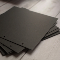 Hand-painted menu assorted black cardboard handwritten menu inside page replacement inner core