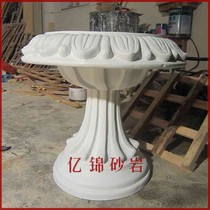 Artificial sandstone relief resin flower bowl indoor and outdoor urban garden landscape decoration ornaments European flower pots