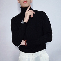 Turtleneck Sweater Mens Winter Bottom Tide Brand Korean Suit Inner Knitting Sweater 2021 New Autumn Winter Young