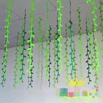 Spring shopping mall shop sky ceiling decoration hanging decoration kindergarten classroom corridor Wicker swallow decoration hanging decoration