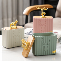 Toothpick box Nordic ins home personality creative simplicity and luxury living room fashion dental floss cotton swab storage box tube
