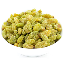 New Xinjiang specialty Turpan green raisins seedless snacks 500g green raisins