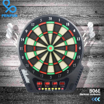 Factory direct Chinese and English electronic automatic scoring safety soft dart target set toy with bracket