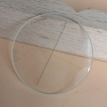 Scoreboard 10x illuminated scale Magnifying glass Ruler Mirror accessories Outer diameter 35mm Optical glass material precision