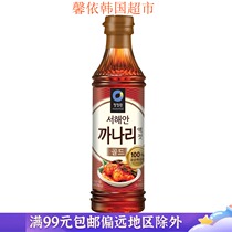 South Korea imported Qingjing garden Red Fish Sauce Pickles spicy cabbage special sand eel juice fish oil 500g