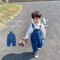 Boys with pants spring and autumn baby pants autumn wear handsome childrens jeans childrens autumn clothes