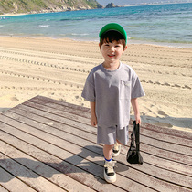 Childrens clothing boy sports suit children summer clothes 2022 new children short sleeves clothes summer thin baby summer money