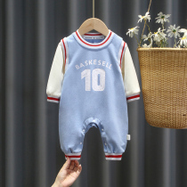 0-1-year-old infant clothes autumn mens and womens baby jumpsuits cute super cute ha clothes autumn clothes early autumn clothes