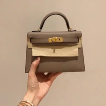 French DUDK counter Fashion Women bag light luxury leather foreign style Kelly bag mini portable shoulder shoulder bag