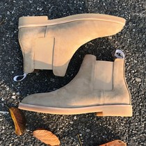 Chelsea Boots Men Martin Boots Flat Frosted British High Retro Pointed Plus Velvet Desert Boots Men 2021 New
