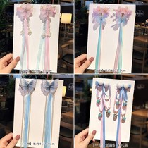 Ancient costume jewelry fairy Hanfu headdress children hairclip ancient hair accessories female full set of accessories tassel step hair hairpin