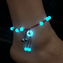 Anklet couple ox year zodiac red rope bell bracelet Female student foot ring foot rope jewelry 12 birthday gift