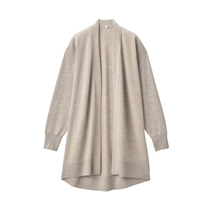 Unstamped Good Pink MUJI Womens wool mulberry silk in a long cardiovert