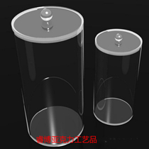 Customized acrylic round tube cylinder transparent dust cover custom-made plexiglass round box processing
