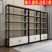 Nordic office file cabinet Floor shelf Multi-layer partition shelf Display cabinet display rack Bookshelf storage shelf