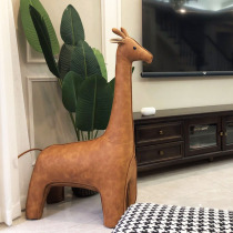 Oversize Decorative Creative Pendulum giraffe Neck Deer Gaggle Designer Furniture Fashion Cortex Hand Bench Holiday Gifts