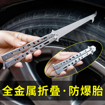Car tire cleaning stone hook cleaning tool digging stone explosion-proof scraping Stone hook stainless steel stone cleaning stone hook car Stone picking tool
