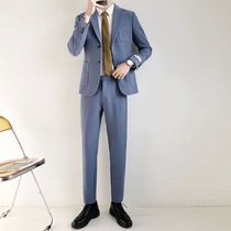 Spring and summer 2021 new Korean suit mens slim business formal youth trend ruffian handsome small suit men