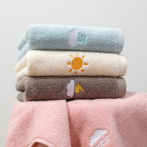 Warm towel cotton wash face household cotton absorbent bath wipe hair hand couple female male Bath Soft Senior