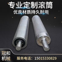 Belt conveyor head and tail knurled Main and driven roller galvanized chrome-plated roller stainless steel power roller conveyor