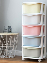 New plastic assembled multi-layer drawer type childrens toy storage cabinet finishing box baby Cabinet locker Zibao