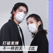 Mask 2021 New Fashion Version Women Xia Creative Personality Customized Tide White High Face Value Summer Thin and breathable