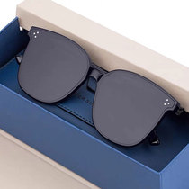 Sunglasses 2019 new fashion men and women stars with the same anti-UV big face black net red Bundy polarized sunglasses