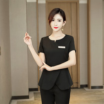 High-end beauty salon beautician work clothes Womens foot bath foot massage suit Technician clothes Health hall spa summer temperament