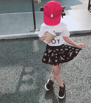 2022 Summer New products Children Old Eagle Five Star Short Skirt Girl Skirt BOY Female Skirt Baby Half Skirt T-shirt Suit