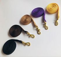Large medium and small yellow purple black dog universal game dog flat traction rope nylon dog golden hair