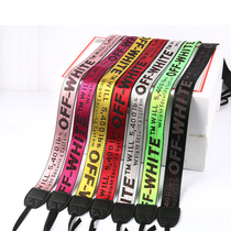 SLR camera strap micro single camera shoulder strap letter offwhite personality letter camera with 5 colors