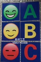 ABC smiley face grade sticker catering food and drug formula column KT board pvc Formula business license