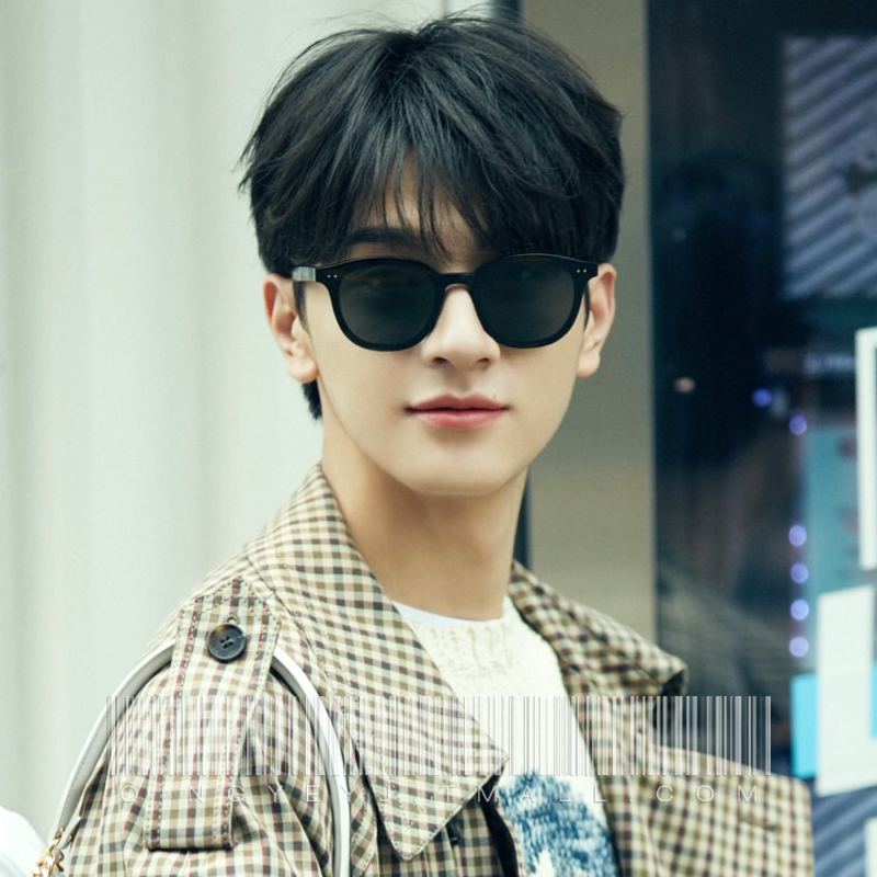 2021 New sunglasses mens tide plate personality net red star with the same trend square sunglasses driving against strong light