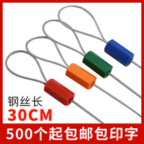Disposable anti-theft lead seal hexagonal steel wire seal tight wire seal container lead seal transport logistics seal