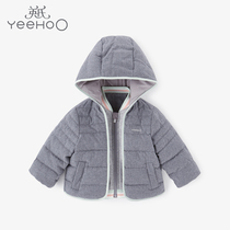 Yings Childrens down jacket Boys warm hooded zipper down jacket YRWGJ40198A01