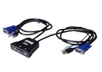 Lanbao LANBE kvm switcher 2 Port usb automatic switcher AS-21UA with cable audio cable integrated