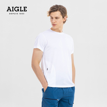 AIGLE POCKYTEE mens DCT cool sense comfortable casual easy to match pocket design short-sleeved T-shirt