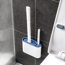 Toilet brush household non-dead corner toilet wall wall type non-perforated silicone toilet artifact cleaning brush