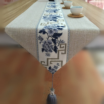 Chinese Zen table table flag modern simple retro cotton linen tea table cloth tea table cloth tea table TV cabinet tea table table cloth