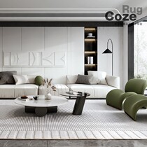 Italian Style Light Lavish Pure Color Imported Wool Rear Modern Minimalist Book Room Living-room Carpets High-end Custom-made