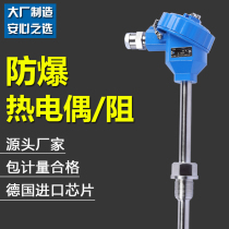Explosion-proof temperature sensor flameproof pt100 thermal resistance threaded installation K-type explosion-proof thermocouple WRNK-240