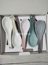 French LE CREUSET cool color stoneware Chinese spoon rice spoon spoon spoon spoon dessert spoon spot do not return