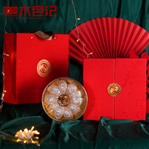 Wood color Remember Birds Nest gift box empty box birds nest box gift box high-grade gift box custom hot selling leather box